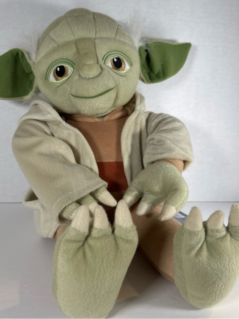 Yoda Star Wars 18" Jay Franco Plush Lucas Film Stuffed Animal With Robe And Hood